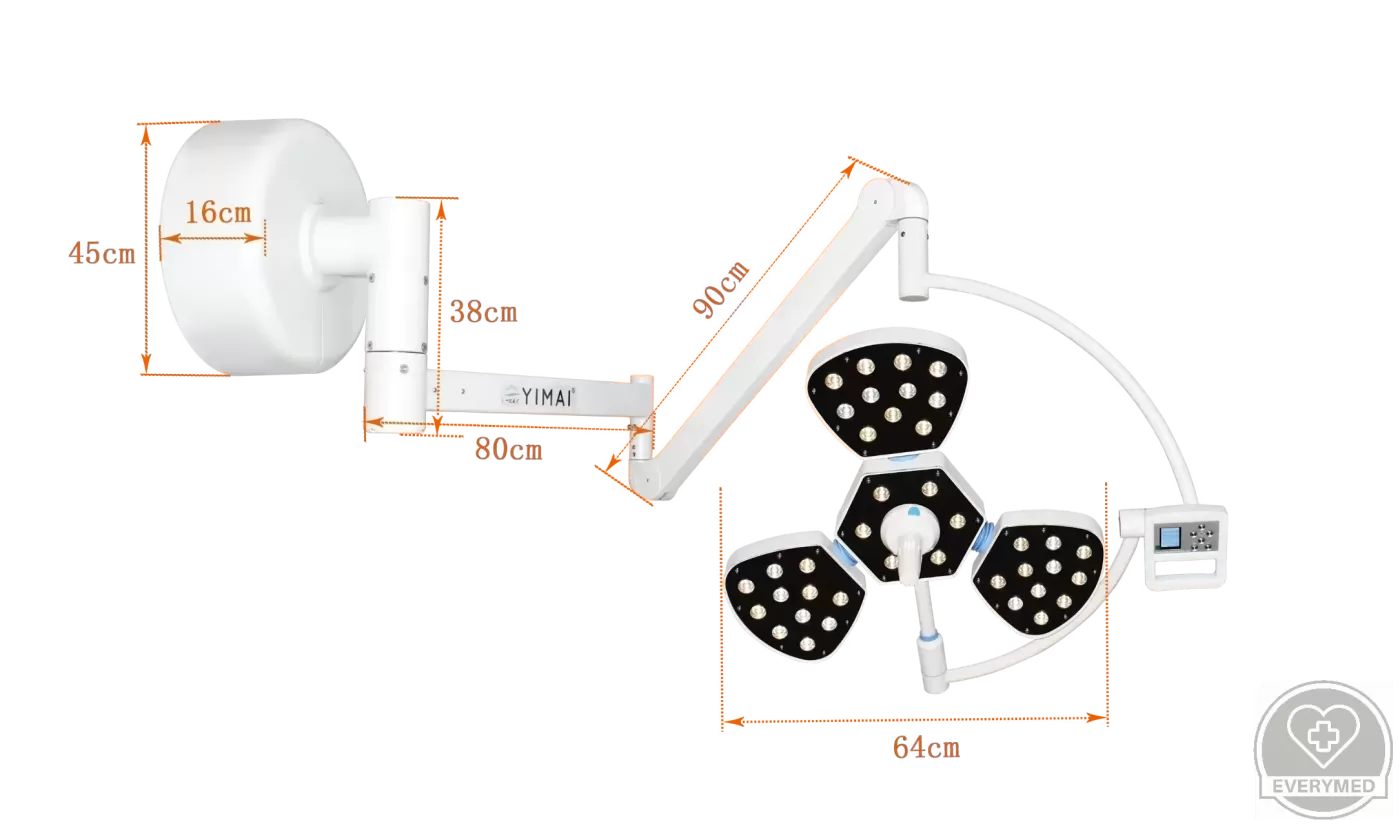 Árnyékmentes műtéti LED lámpa (petal wall hanging)