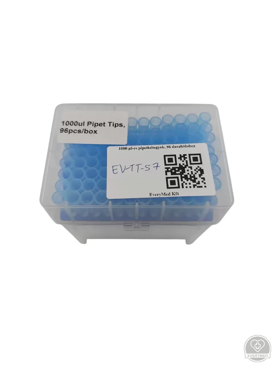 1000 µl-es pipettahegyek, 96 darab/doboz