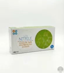 ASAP nitril púdermentes vizsgáló kesztyű, kék, S (100 db/csomag, 10 csomag/karton)