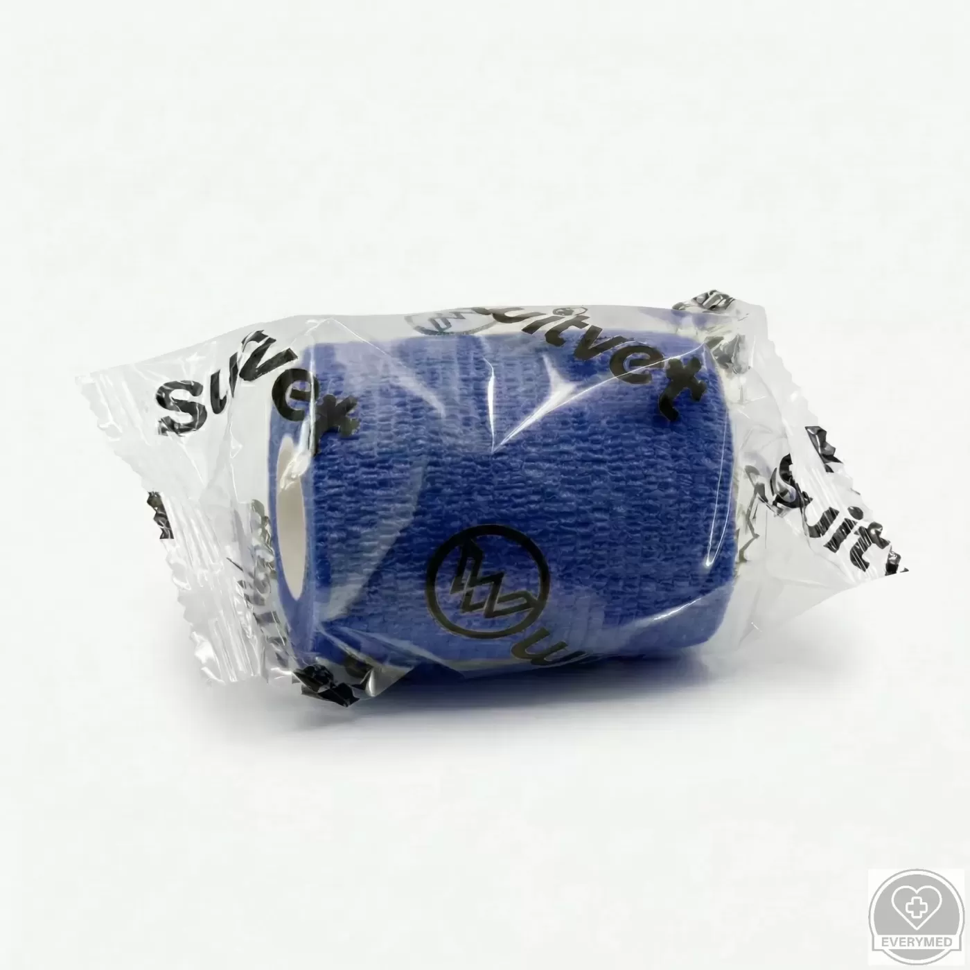 Öntapadós rugalmas kötszer, sötétkék, 10 cm x 4,5 m, 12 db