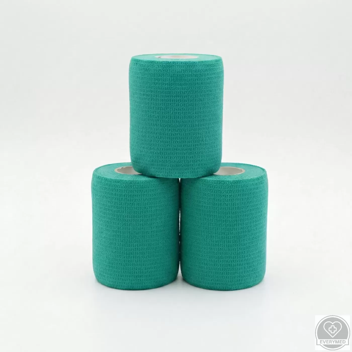 Öntapadós rugalmas kötszer, zöld, 5 cm x 4,5 m, 12 db