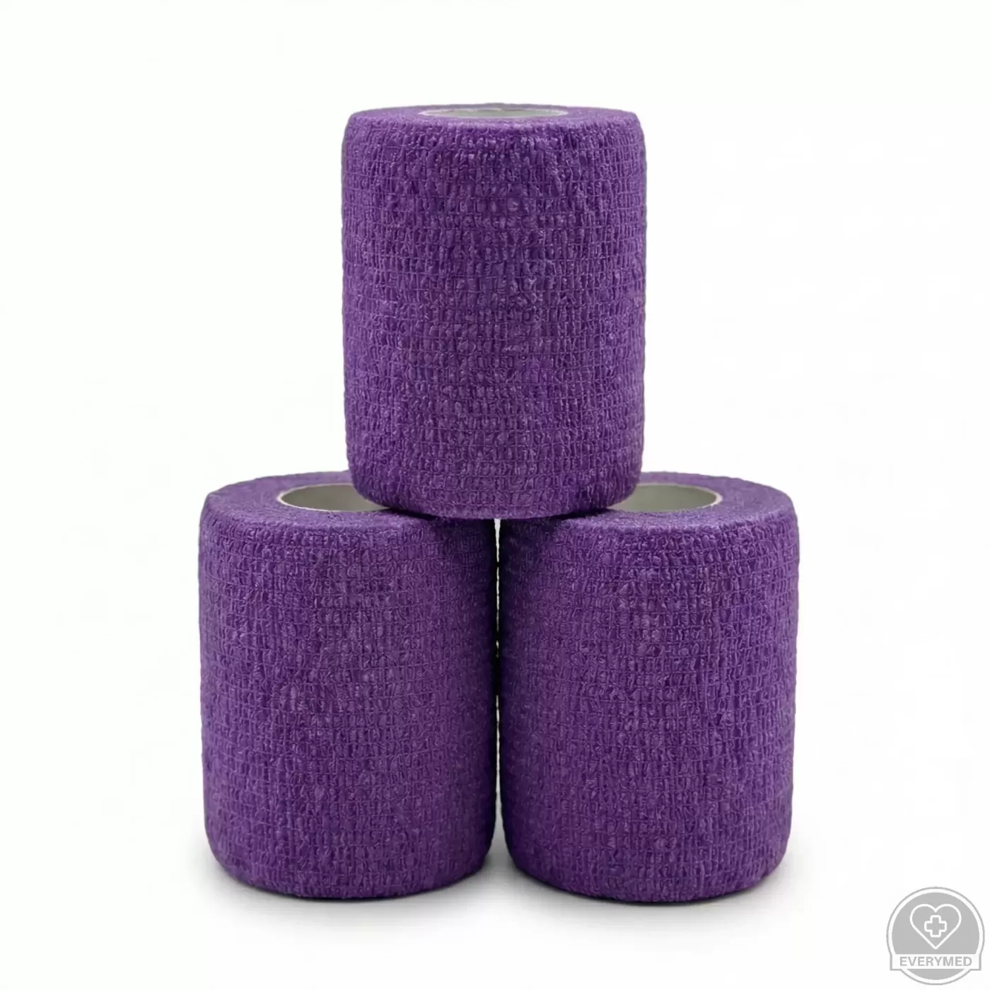 Öntapadós rugalmas kötszer, lila, 7,5 cm x 4,5 m, 12 db