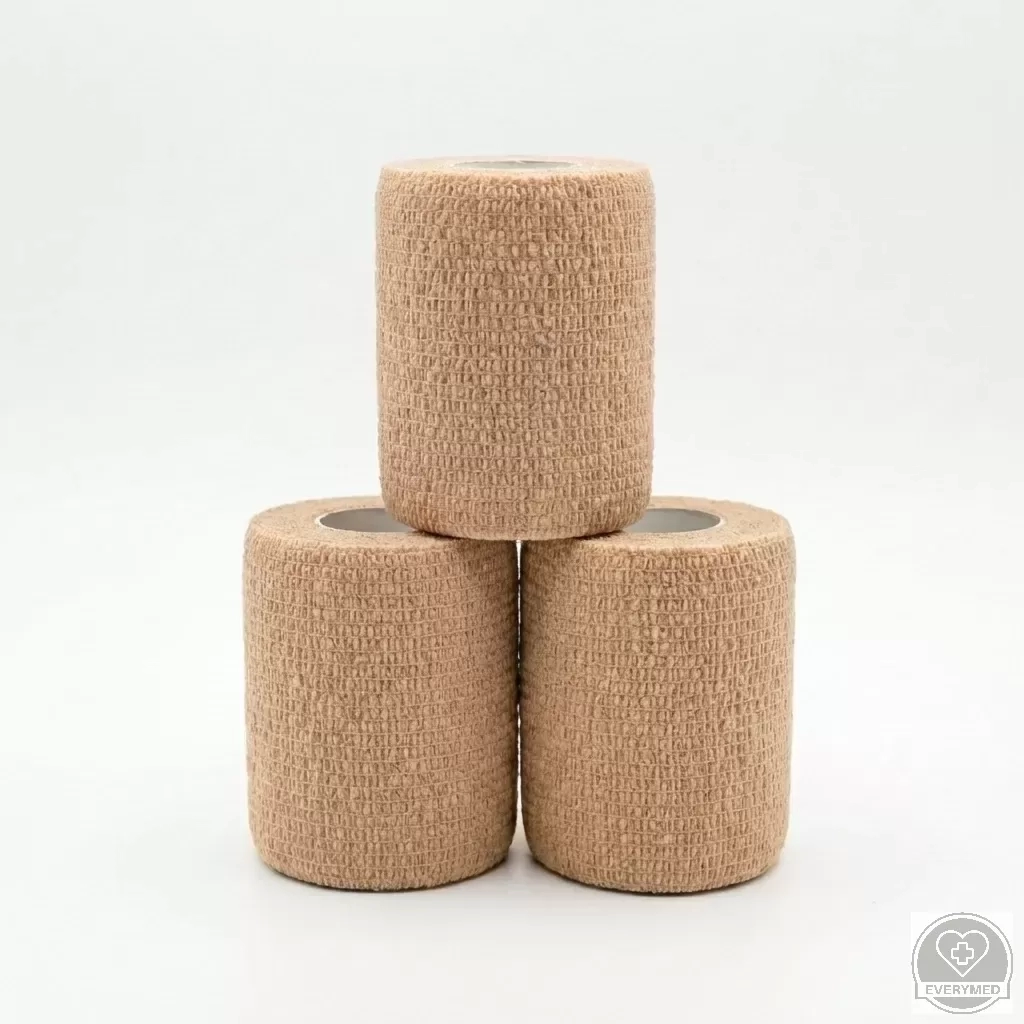 Öntapadós rugalmas kötszer, bőrszínű, 7,5 cm x 4,5 m, 12 db