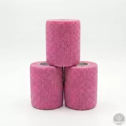Öntapadós rugalmas kötszer, rózsaszín, 10 cm x 4,5 m, 12 db