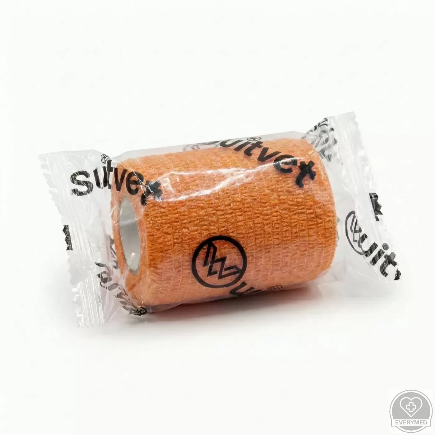 Öntapadós rugalmas kötszer, narancs, 7,5 cm x 4,5 m, 12 db